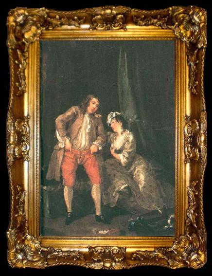 framed  HOGARTH, William Before the Seduction and After sf, ta009-2
